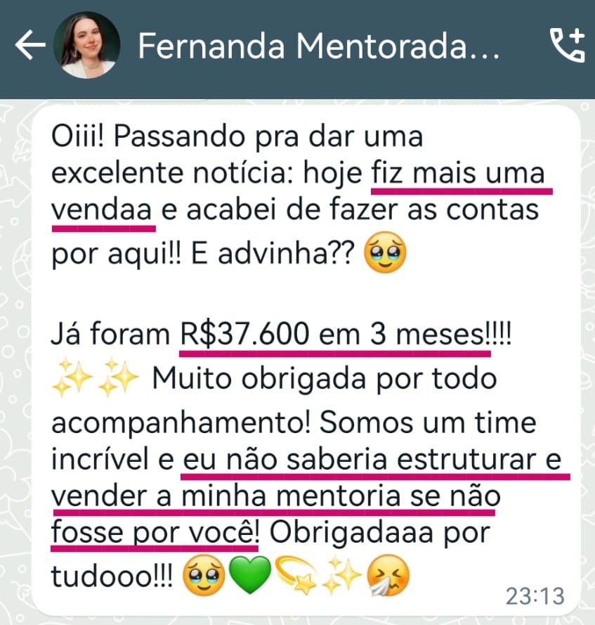 Depoimento de Fernanda de Oliveira